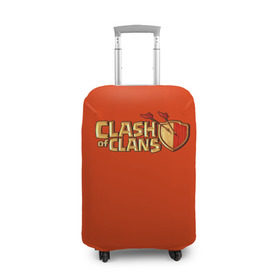 Чехол для чемодана 3D с принтом Clash of Clans , 86% полиэфир, 14% спандекс | двустороннее нанесение принта, прорези для ручек и колес | игра | кланс | клэш | онлайн | оф | стратегия