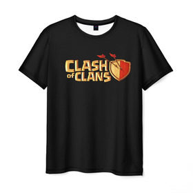 Мужская футболка 3D с принтом Clash of Clans , 100% полиэфир | прямой крой, круглый вырез горловины, длина до линии бедер | Тематика изображения на принте: игра | кланс | клэш | онлайн | оф | стратегия