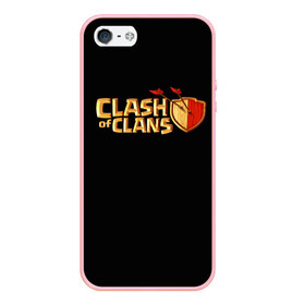 Чехол для iPhone 5/5S матовый с принтом Clash of Clans , Силикон | Область печати: задняя сторона чехла, без боковых панелей | игра | кланс | клэш | онлайн | оф | стратегия