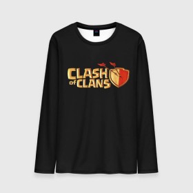 Мужской лонгслив 3D с принтом Clash of Clans , 100% полиэстер | длинные рукава, круглый вырез горловины, полуприлегающий силуэт | Тематика изображения на принте: игра | кланс | клэш | онлайн | оф | стратегия