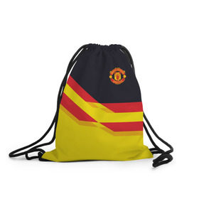 Рюкзак-мешок 3D с принтом Manchester United 2018 , 100% полиэстер | плотность ткани — 200 г/м2, размер — 35 х 45 см; лямки — толстые шнурки, застежка на шнуровке, без карманов и подкладки | манчестер юнайтед | эмблема