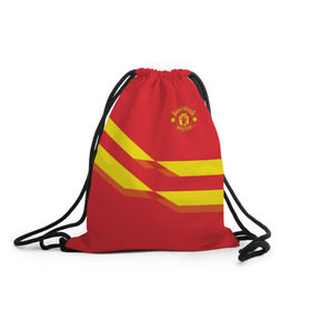 Рюкзак-мешок 3D с принтом Manchester United 2018 #3 , 100% полиэстер | плотность ткани — 200 г/м2, размер — 35 х 45 см; лямки — толстые шнурки, застежка на шнуровке, без карманов и подкладки | 