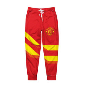 Мужские брюки 3D с принтом Manchester United 2018 #3 , 100% полиэстер | манжеты по низу, эластичный пояс регулируется шнурком, по бокам два кармана без застежек, внутренняя часть кармана из мелкой сетки | Тематика изображения на принте: 