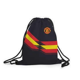 Рюкзак-мешок 3D с принтом Manchester United 2018 #4 , 100% полиэстер | плотность ткани — 200 г/м2, размер — 35 х 45 см; лямки — толстые шнурки, застежка на шнуровке, без карманов и подкладки | Тематика изображения на принте: 