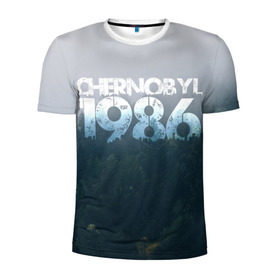 Мужская футболка 3D спортивная с принтом Чернобыль 1986 , 100% полиэстер с улучшенными характеристиками | приталенный силуэт, круглая горловина, широкие плечи, сужается к линии бедра | 1986 | дым | завод | лес | опасность | радиация | чаэс | чернобыль | экология