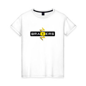 Женская футболка хлопок с принтом Brazzers Video , 100% хлопок | прямой крой, круглый вырез горловины, длина до линии бедер, слегка спущенное плечо | brazzers | бразерс | браззерс | видео
