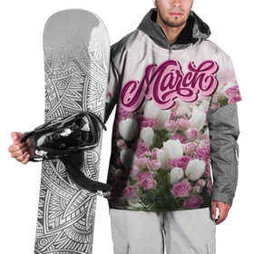 Накидка на куртку 3D с принтом 8 Марта , 100% полиэстер |  | 8 марта | march | девушкам | женщинам | март | модные | небо | подарки | подарок | праздник | природа | растения | розы | тренды | тюльпаны | цветы