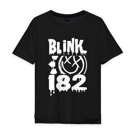 Мужская футболка хлопок Oversize с принтом Blink-182 , 100% хлопок | свободный крой, круглый ворот, “спинка” длиннее передней части | blink | альтернативный рок | блинк | группа | марк хоппус | музыка | мэтт скиба | надпись | панк | панк рок | песни | поп панк | рок | скейт панк | смайл | смайлик | трэвис баркер