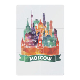 Магнитный плакат 2Х3 с принтом Москва / Moscow , Полимерный материал с магнитным слоем | 6 деталей размером 9*9 см | кремль | москва сити | россия | русский | столица