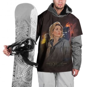 Накидка на куртку 3D с принтом The 13TH Doctor , 100% полиэстер |  | cosmos | doctor who | space | tardis | доктор кто | космос | тардис