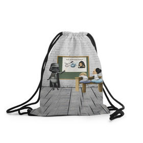 Рюкзак-мешок 3D с принтом Вейдер-учитель , 100% полиэстер | плотность ткани — 200 г/м2, размер — 35 х 45 см; лямки — толстые шнурки, застежка на шнуровке, без карманов и подкладки | 