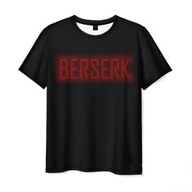 Мужская футболка 3D с принтом BERSERK , 100% полиэфир | прямой крой, круглый вырез горловины, длина до линии бедер | аниме | берсерк | гатс | гриффит | доспех берсерка | черный мечник