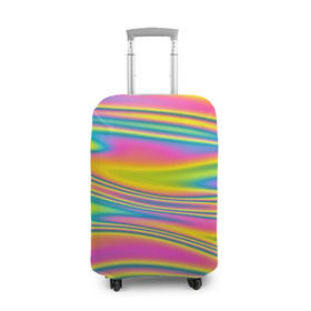 Чехол для чемодана 3D с принтом Абстрактные разводы цвета , 86% полиэфир, 14% спандекс | двустороннее нанесение принта, прорези для ручек и колес | color | paint | абстракция | абстракция красок | краска | разводы | разводы красок | цветные краски | яркие краски