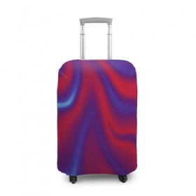 Чехол для чемодана 3D с принтом Глянец ночь , 86% полиэфир, 14% спандекс | двустороннее нанесение принта, прорези для ручек и колес | color | paint | абстракция | абстракция красок | краска | разводы | разводы красок | цветные краски | яркие краски