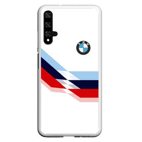 Чехол для Honor 20 с принтом Бмв Bmw White , Силикон | Область печати: задняя сторона чехла, без боковых панелей | Тематика изображения на принте: bmw | автомобиль | автомобильные | бмв | лучшие | марка | машины | мужчинам | патриот | подарок | прикольные | тренд | фанат | флаг