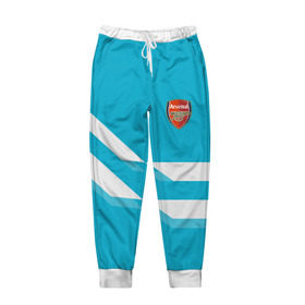 Мужские брюки 3D с принтом Арсенал / FC Arsenal 2018 Blue , 100% полиэстер | манжеты по низу, эластичный пояс регулируется шнурком, по бокам два кармана без застежек, внутренняя часть кармана из мелкой сетки | 