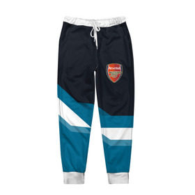 Мужские брюки 3D с принтом Арсенал / FC Arsenal 2018 #1 , 100% полиэстер | манжеты по низу, эластичный пояс регулируется шнурком, по бокам два кармана без застежек, внутренняя часть кармана из мелкой сетки | fc | геометрия | эмблема