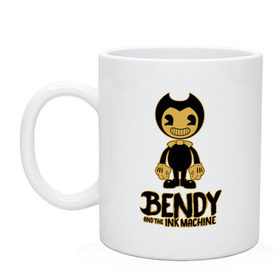 Кружка с принтом Bendy and the ink machine (12) , керамика | объем — 330 мл, диаметр — 80 мм. Принт наносится на бока кружки, можно сделать два разных изображения | Тематика изображения на принте: bendy | bendy and the ink machine | horror | ink | machine | trend