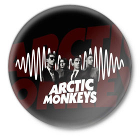 Значок с принтом Группа Arctic Monkeys ,  металл | круглая форма, металлическая застежка в виде булавки | алекс тёрнер | арктик | арктические мартышки | гаражный | группа | дж ейми кук | инди рок | манкис | музыка | мэтт хелдер | ник о мэлли | обезьяна | постпанк ривайвл | психоделический | рок