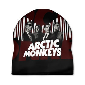 Шапка 3D с принтом Группа Arctic Monkeys , 100% полиэстер | универсальный размер, печать по всей поверхности изделия | алекс тёрнер | арктик | арктические мартышки | гаражный | группа | дж ейми кук | инди рок | манкис | музыка | мэтт хелдер | ник о мэлли | обезьяна | постпанк ривайвл | психоделический | рок