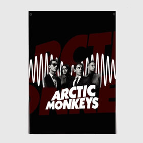 Постер с принтом Группа Arctic Monkeys , 100% бумага
 | бумага, плотность 150 мг. Матовая, но за счет высокого коэффициента гладкости имеет небольшой блеск и дает на свету блики, но в отличии от глянцевой бумаги не покрыта лаком | алекс тёрнер | арктик | арктические мартышки | гаражный | группа | дж ейми кук | инди рок | манкис | музыка | мэтт хелдер | ник о мэлли | обезьяна | постпанк ривайвл | психоделический | рок