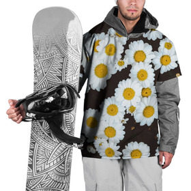 Накидка на куртку 3D с принтом Аромашки , 100% полиэстер |  | белый | желтый | красивые | красота | мода | модные | природа | растения | ромашка | ромашки | текстура | тренды | цветы