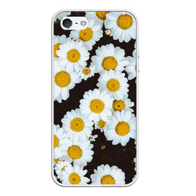 Чехол для iPhone 5/5S матовый с принтом Аромашки , Силикон | Область печати: задняя сторона чехла, без боковых панелей | белый | желтый | красивые | красота | мода | модные | природа | растения | ромашка | ромашки | текстура | тренды | цветы