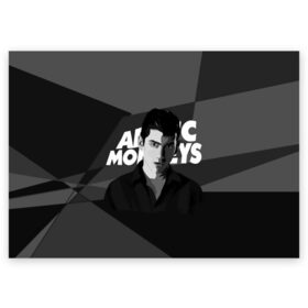 Поздравительная открытка с принтом Солист Arctic Monkeys , 100% бумага | плотность бумаги 280 г/м2, матовая, на обратной стороне линовка и место для марки
 | arc | алекс тёрнер | арктик | арктические мартышки | гаражный | группа | джейми кук | инди рок | манкис | музыка | мэтт хелдер | ник о мэлли | обезьяна | постпанк ривайвл | психоделический | рок