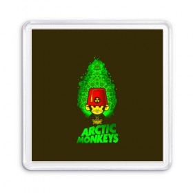 Магнит 55*55 с принтом Arctic Monkeys обезьянка , Пластик | Размер: 65*65 мм; Размер печати: 55*55 мм | 