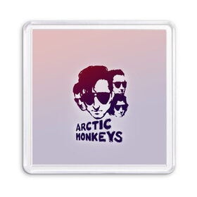 Магнит 55*55 с принтом Группа Arctic Monkeys , Пластик | Размер: 65*65 мм; Размер печати: 55*55 мм | 