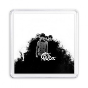 Магнит 55*55 с принтом Группа Arctic Monkeys , Пластик | Размер: 65*65 мм; Размер печати: 55*55 мм | arctic monkeys обезьянка