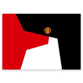 Поздравительная открытка с принтом Manchester United 2018 #12 , 100% бумага | плотность бумаги 280 г/м2, матовая, на обратной стороне линовка и место для марки
 | emirates | fc | manchester united | абстракция | геометрия | зож | клуб | линии | манчестер юнайтед | модные | мяч | россии | спорт | спортивные | стиль | тренды | футбол | футбольный клуб | экстрим | эмблема