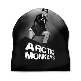 Шапка 3D с принтом Солист Arctic Monkeys , 100% полиэстер | универсальный размер, печать по всей поверхности изделия | алекс тёрнер | арктик | арктические мартышки | гаражный | группа | джейми кук | инди рок | манкис | музыка | мэтт хелдер | ник о мэлли | обезьяна | постпанк ривайвл | психоделический | рок