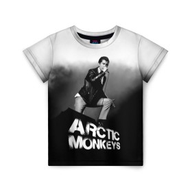 Детская футболка 3D с принтом Солист Arctic Monkeys , 100% гипоаллергенный полиэфир | прямой крой, круглый вырез горловины, длина до линии бедер, чуть спущенное плечо, ткань немного тянется | алекс тёрнер | арктик | арктические мартышки | гаражный | группа | джейми кук | инди рок | манкис | музыка | мэтт хелдер | ник о мэлли | обезьяна | постпанк ривайвл | психоделический | рок