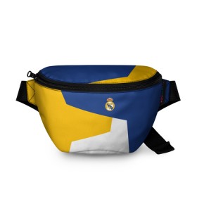 Поясная сумка 3D с принтом Real Madrid 2018 #6 , 100% полиэстер | плотная ткань, ремень с регулируемой длиной, внутри несколько карманов для мелочей, основное отделение и карман с обратной стороны сумки застегиваются на молнию | emirates | fc | real madrid | клуб | мяч | реал мадрид