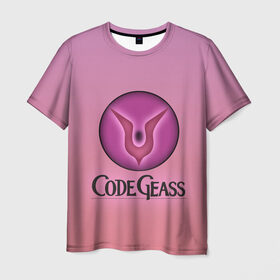 Мужская футболка 3D с принтом Eye Lelouch Code Geass , 100% полиэфир | прямой крой, круглый вырез горловины, длина до линии бедер | lelouch | гиасс | код гиасс | лилуш