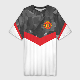 Платье-футболка 3D с принтом Manchester United 2018 16 ,  |  | emirates | fc | manchester united | абстракция | геометрия | зож | клуб | линии | манчестер юнайтед | модные | мяч | россии | спорт | спортивные | стиль | тренды | футбол | футбольный клуб | экстрим | эмблема