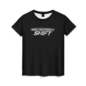 Женская футболка 3D с принтом Need For Speed: SHIFT , 100% полиэфир ( синтетическое хлопкоподобное полотно) | прямой крой, круглый вырез горловины, длина до линии бедер | car | crew | dirt | forza | grid | nfs | race | гонки | машина | нфс