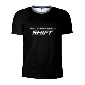 Мужская футболка 3D спортивная с принтом Need For Speed: SHIFT , 100% полиэстер с улучшенными характеристиками | приталенный силуэт, круглая горловина, широкие плечи, сужается к линии бедра | car | crew | dirt | forza | grid | nfs | race | гонки | машина | нфс