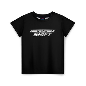 Детская футболка 3D с принтом Need For Speed: SHIFT , 100% гипоаллергенный полиэфир | прямой крой, круглый вырез горловины, длина до линии бедер, чуть спущенное плечо, ткань немного тянется | car | crew | dirt | forza | grid | nfs | race | гонки | машина | нфс