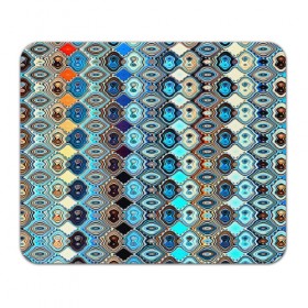 Коврик прямоугольный с принтом psychedelic mosaica , натуральный каучук | размер 230 х 185 мм; запечатка лицевой стороны | 