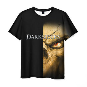 Мужская футболка 3D с принтом Darksiders 4 , 100% полиэфир | прямой крой, круглый вырез горловины, длина до линии бедер | darksiders