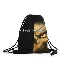 Рюкзак-мешок 3D с принтом Darksiders 4 , 100% полиэстер | плотность ткани — 200 г/м2, размер — 35 х 45 см; лямки — толстые шнурки, застежка на шнуровке, без карманов и подкладки | darksiders