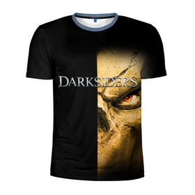 Мужская футболка 3D спортивная с принтом Darksiders 4 , 100% полиэстер с улучшенными характеристиками | приталенный силуэт, круглая горловина, широкие плечи, сужается к линии бедра | darksiders