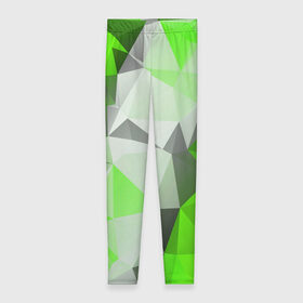 Леггинсы 3D с принтом Sport Abstract 2018 Green , 80% полиэстер, 20% эластан | Эластичный пояс, зауженные к низу, низкая посадка | абстракция | геометрия | желтый | краски | линии | мода | модные | пирамиды | полосы | серый | тренды | треугольники | узоры | фигуры | цвет