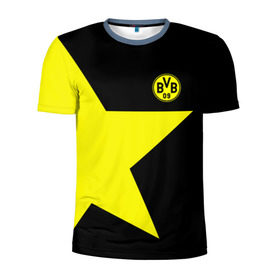 Мужская футболка 3D спортивная с принтом FC Borussia Dortmund 2018 , 100% полиэстер с улучшенными характеристиками | приталенный силуэт, круглая горловина, широкие плечи, сужается к линии бедра | Тематика изображения на принте: боруссия | дортмунд