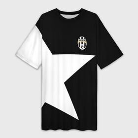 Платье-футболка 3D с принтом Juventus | Ювентус 2018 ,  |  | fly emirates | juventus | ronaldo | клуб | линии | мода | модные | мяч | реал мадрид | спорт | спортивные | стиль | футбол | футбольный клуб | экстрим | эмблема | ювентус