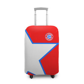 Чехол для чемодана 3D с принтом ФК Бавария 2018 , 86% полиэфир, 14% спандекс | двустороннее нанесение принта, прорези для ручек и колес | bayern | fly fc | бавария | спорт | футбольный клуб