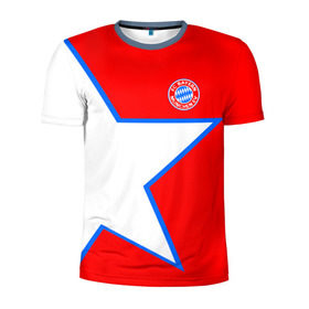 Мужская футболка 3D спортивная с принтом ФК Бавария 2018 , 100% полиэстер с улучшенными характеристиками | приталенный силуэт, круглая горловина, широкие плечи, сужается к линии бедра | bayern | fly fc | бавария | спорт | футбольный клуб