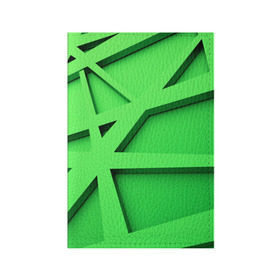 Обложка для паспорта матовая кожа с принтом Кислотная абстракция , натуральная матовая кожа | размер 19,3 х 13,7 см; прозрачные пластиковые крепления | abstraction | geometry | абстракция | геометрия | грани | линии | полигоны | треугольники